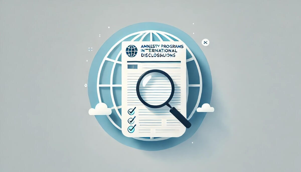 picture showing Amnesty Programs for International Disclosures